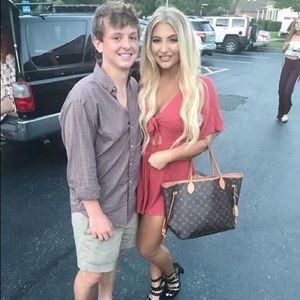 Burnt orange romper from American threads